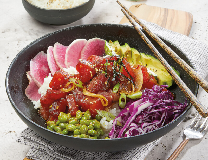 Ahi Poke Bowl with Sesame Edamame and Sushi Rice - Market of Choice